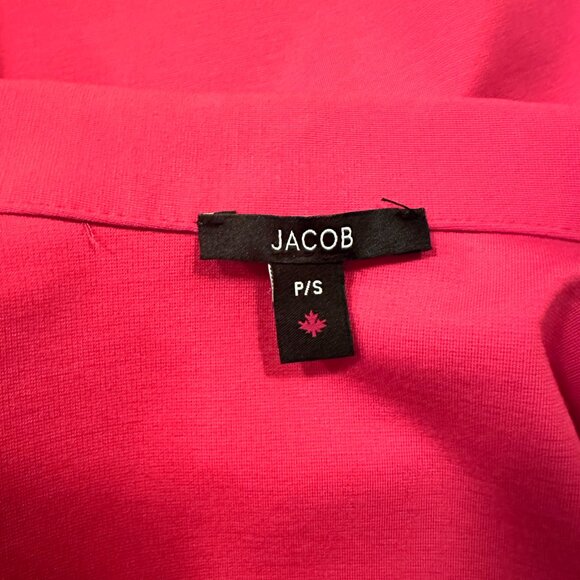 Bright Red Blazer Jacket Womens Size S Jersey Fabric - Picture 5 of 7